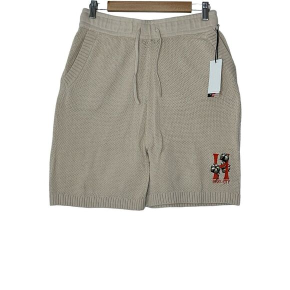 Honor The Gift Shorts Men's Small Embroidered H Logo Handcrafted Soft Knit - Picture 1 of 10